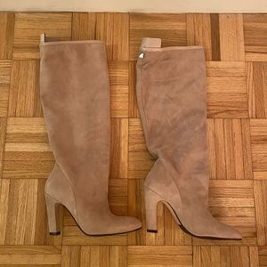 Stuart Weitzman knee high suede tan boot